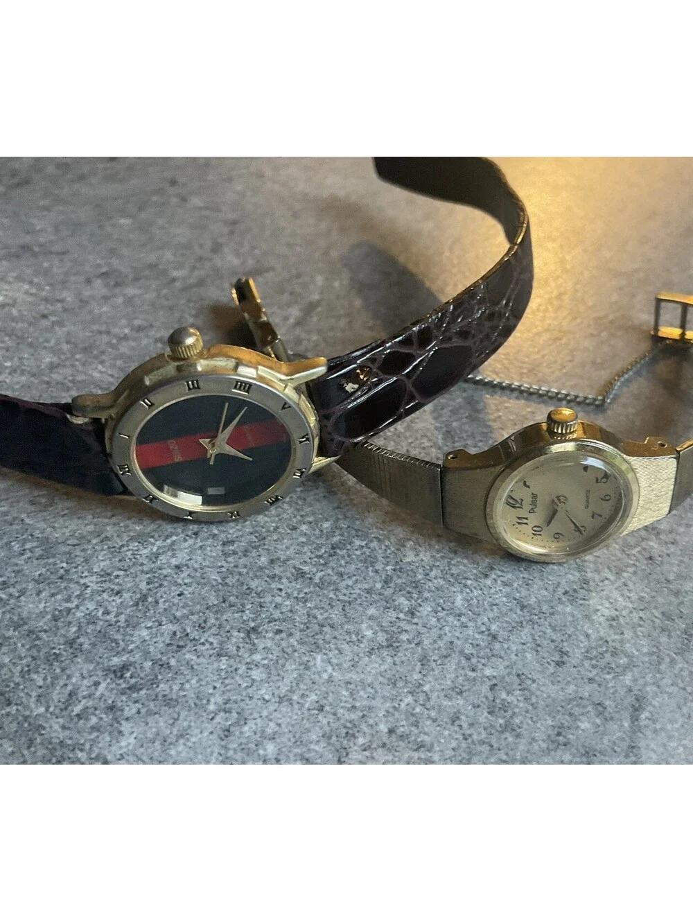 Pair Of Vintage Womens Watches Pulsar & Suizo Both Run Great B-E